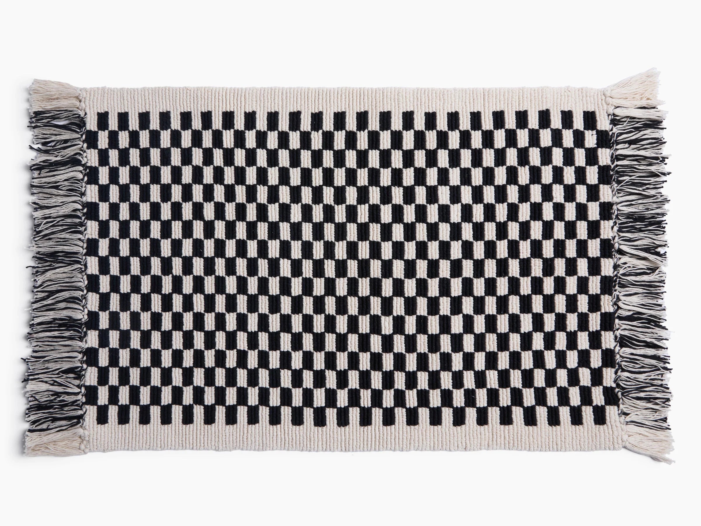 MONARCH™ Organic Checkered Bath Rug